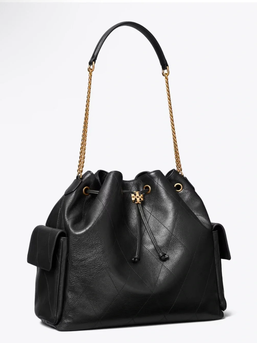 Tory Burch Charlie Drawstring Shoulder Bag - Large